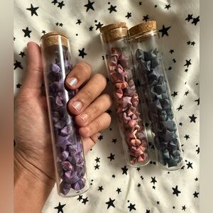 Origami Stars in Glass Tube (choose one)